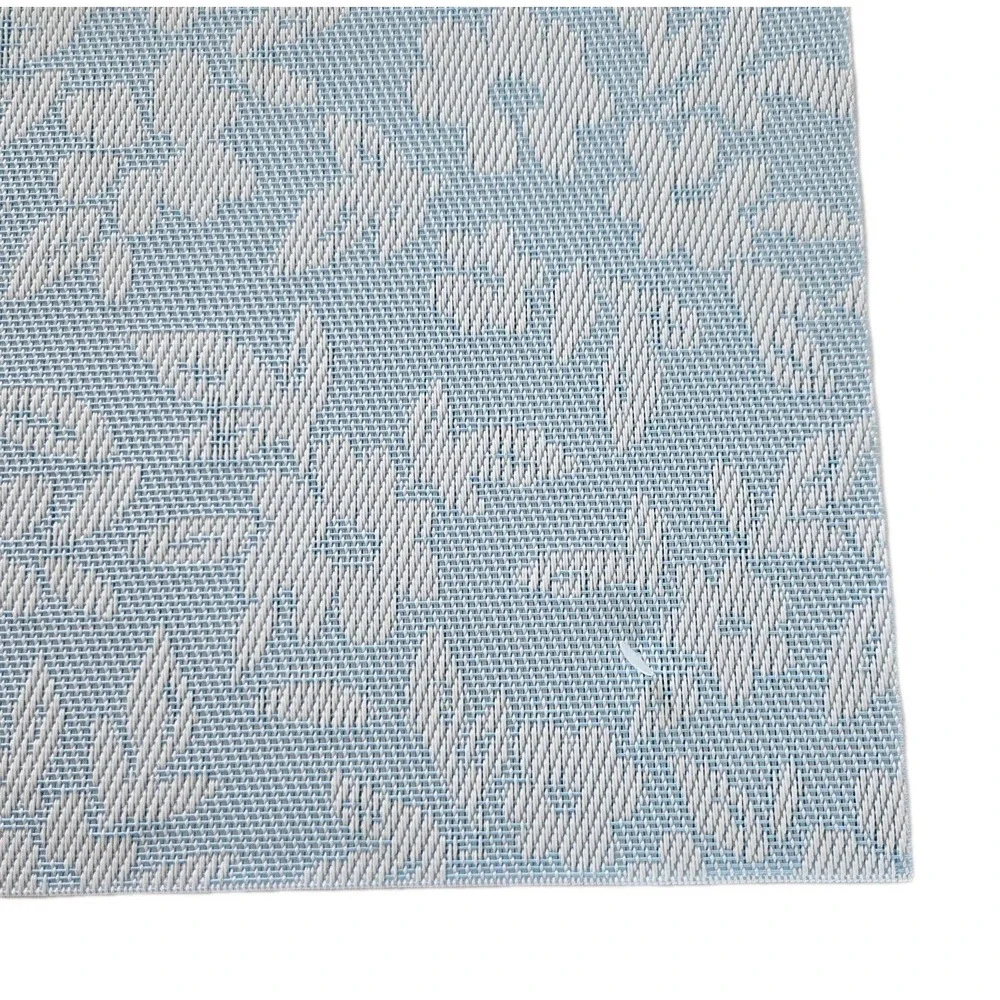 Homewear 8pc White‎ Blue Wildflower Placemats 12